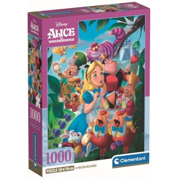Puzzle Clementoni din 1000 piese - Alice în Țara Minunilor