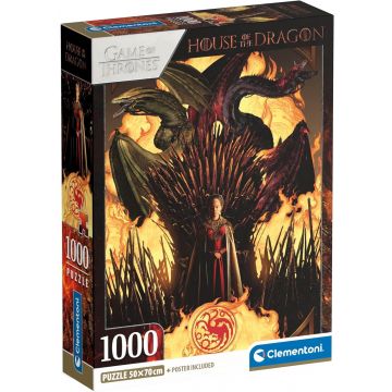 Puzzle  Clementoni din  1000 piese - Casă dragonului