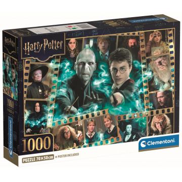 Puzzle Clementoni din 1000 piese - Harry Potter, colaj de personaje