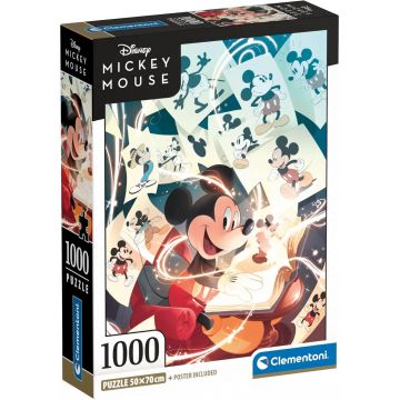 Puzzle  Clementoni din 1000 piese - Magia lui Mickey Mouse