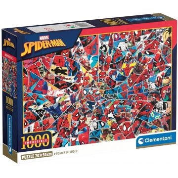 Puzzle Clementoni din 1000 piese - Pânza lui Spiderman