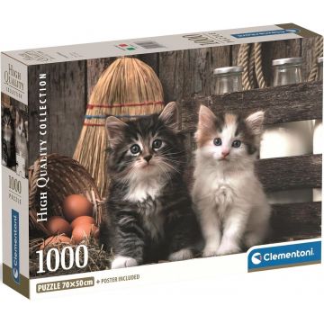 Puzzle Clementoni din 1000 piese - Pisicuțe drăguțe