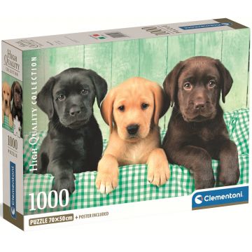 Puzzle Clementoni din 1000 piese - Trei Labradori