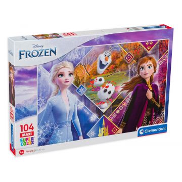 Puzzle Clementoni din 104 de maxi piese - Frozen 2