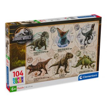Puzzle Clementoni din 104 de piese - Jurassic World 2