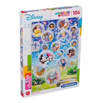 Puzzle Clementoni din 104 de piese - SuperColor: Disney Classic