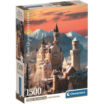 Puzzle Clementoni din 1500 piese - Neuschwanstein