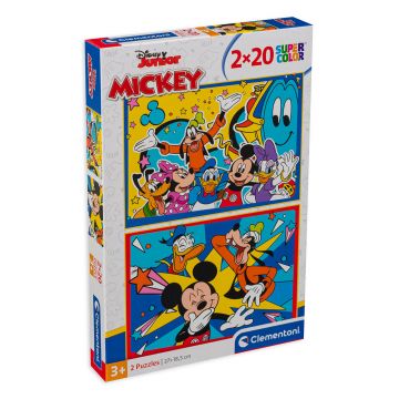 Puzzle Clementoni din 2 x 20 de piese - Mickey Mouse
