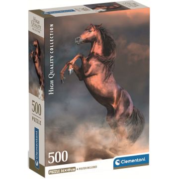Puzzle Clementoni din 500 piese - Armăsar roșu