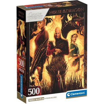 Puzzle Clementoni din 500 piese - Casa Dragonului