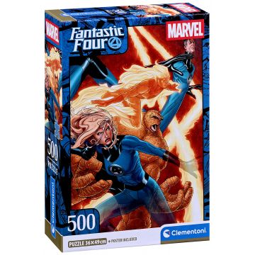 Puzzle Clementoni din 500 piese - Cei Patru Fantastici