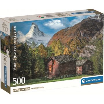 Puzzle Clementoni din 500 piese - Încântătorul Matterhorn