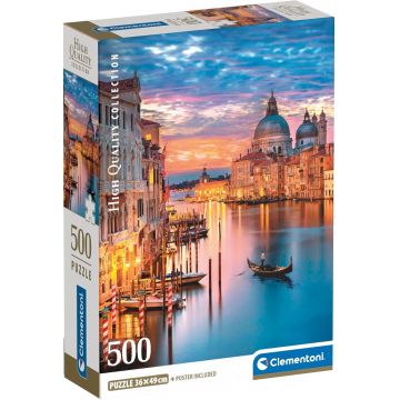 Puzzle Clementoni din 500 piese - Luminile Veneției