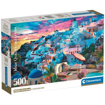 Puzzle  Clementoni din 500 piese - Vedere a Greciei