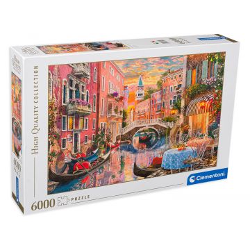 Puzzle Clementoni din 6000 de piese - Venetia la apus de soare, Dominic Davison