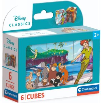Puzzle cu cuburi Clementoni din 6 piese - Clasici Disney