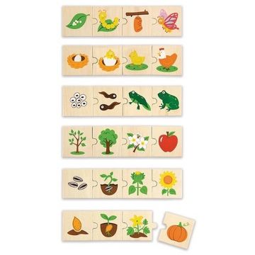 Puzzle din lemn Nowa Szkola - Cicluri de viață