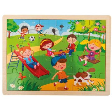 Puzzle din lemn  Nowa Szkola - Primăvară, 24 piese