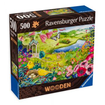 Puzzle din lemn Ravensburger din 500 de piese - Grădina sălbatică