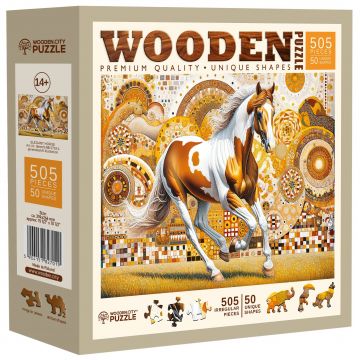 Puzzle din lemn Wooden City din 505 piese - Cal