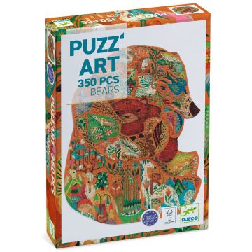 Puzzle Djeco din 350 piese - Urși