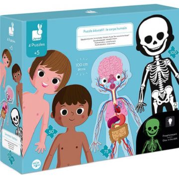 Puzzle educativ Janod - Corp uman