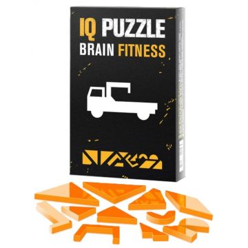 Puzzle IQ –  - Camion cu macara, 12 piese