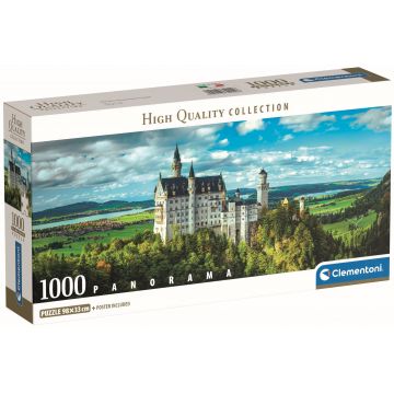 Puzzle panoramic Clementoni din 1000 piese - Castelul Neuschwanstein