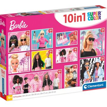 Puzzle pentru copii Clementoni 10 în 1 - Barbie