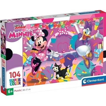 Puzzle pentru copii Clementoni din 104 piese - Disney Minnie Mouse