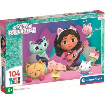 Puzzle pentru copii Clementoni din 104 piese - Gabby's Dollhouse