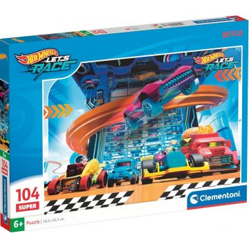 Puzzle pentru copii Clementoni din 104 piese - Hot Wheels (varianta 3)