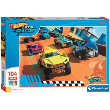 Puzzle pentru copii Clementoni din 104 piese - Hot Wheels