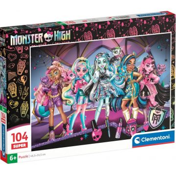 Puzzle pentru copii Clementoni din 104 piese - Monster High (varianta 3)