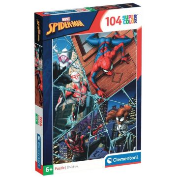 Puzzle pentru copii Clementoni din 104 piese - Omul-Păianjen