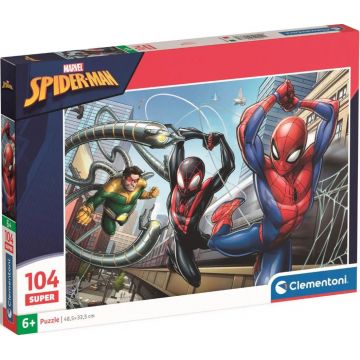 Puzzle pentru copii Clementoni din 104 piese - Omul Păianjen