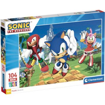 Puzzle pentru copii Clementoni din 104 piese - Sonic