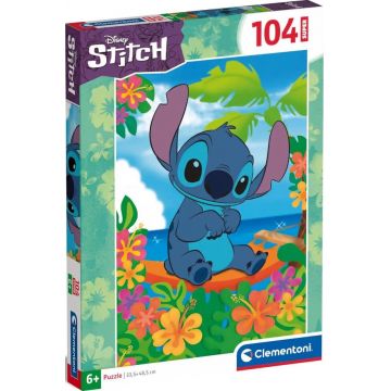Puzzle pentru copii Clementoni din 104 piese - Stitch (varianta 3)
