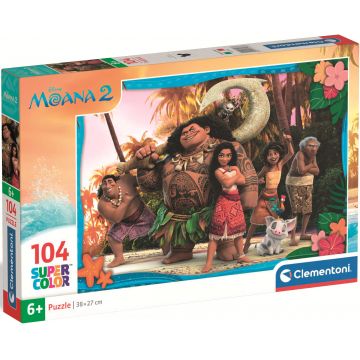Puzzle pentru copii Clementoni din 104 piese - Vaiana 2