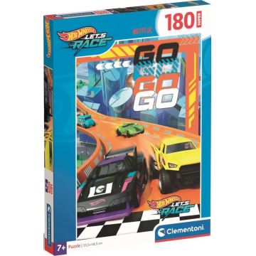 Puzzle pentru copii Clementoni din 180 piese - Hot Wheels