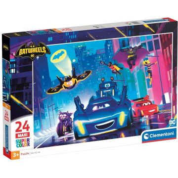 Puzzle pentru copii Clementoni din  24 maxi piese - Batwheels