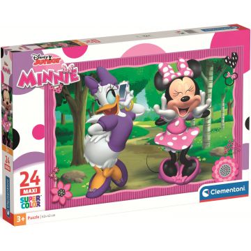 Puzzle pentru copii Clementoni din 24 maxi piese - Minnie și Daisy