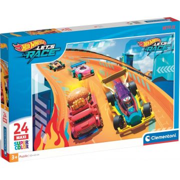 Puzzle pentru copii Clementoni din 24 piese - Hot Wheels