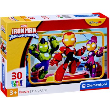 Puzzle pentru copii Clementoni din 30 piese - Iron Man și prietenii săi incredibili