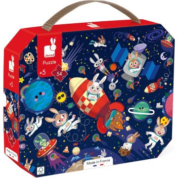 Puzzle pentru copii Janod din 54 piese - Rachetă