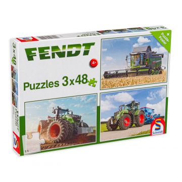 Puzzle pentru copii Schmidt 3 în 1 - Munca la teren