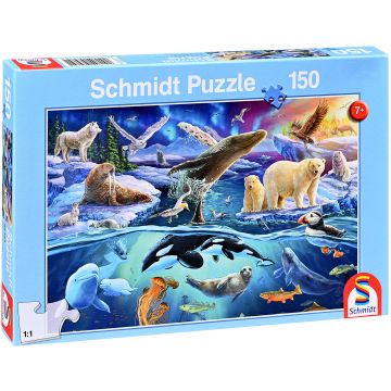 Puzzle pentru copii Schmidt din 150 de piese - Animale polare