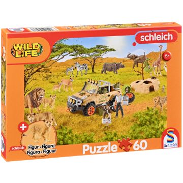 Puzzle pentru copii Schmidt din 60 de piese - În savană
