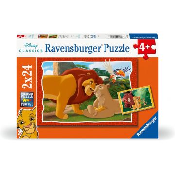 Puzzle Ravensburger 2 x 24 - Regele Leu, Cercul Vieții