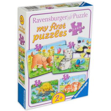 Puzzle Ravensburger 4 în 1 - Animale dragute